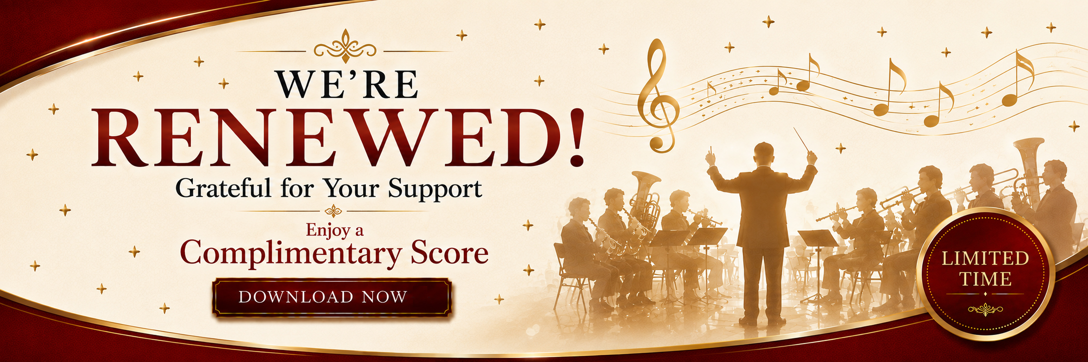We're Renewed - Grateful for Your Support